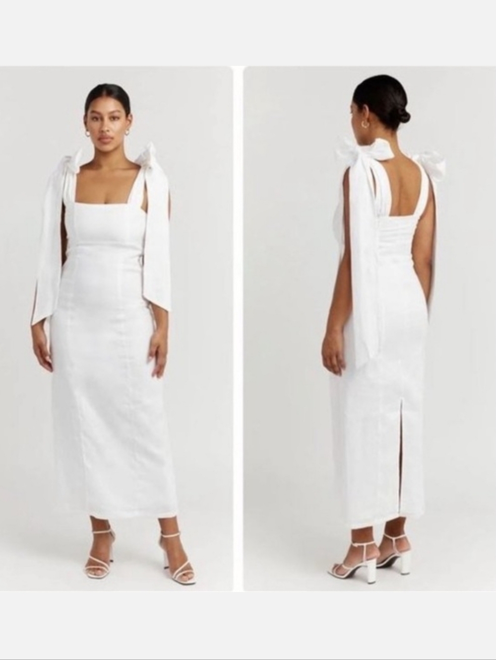 DISSH Elegant White Women's Dress